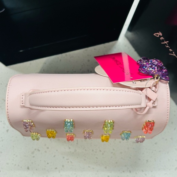 π§Έ Betsey Johnson Gummy Bear Satchel Handbag With Matching Wallet Blush NWT - Picture 7 of 17